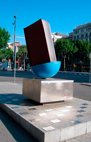 Monument al llibre. Saltamartí